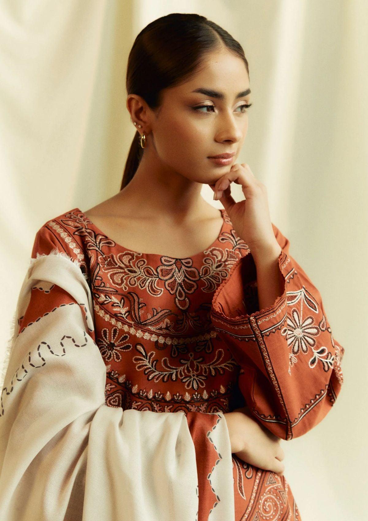 COCO BY ZARA SHAHJAHAN Lawn 3 PC Embroidered Unstitched