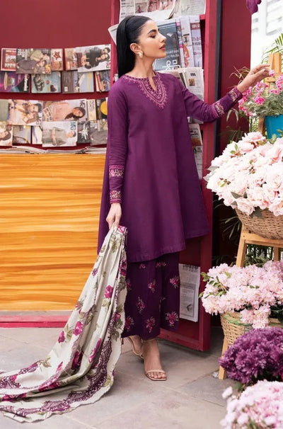 Sapphire lawn 3PC embroidered Unstitched