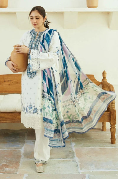 Zara Shahjahan  lawn 3PC Embroidered Unstitched