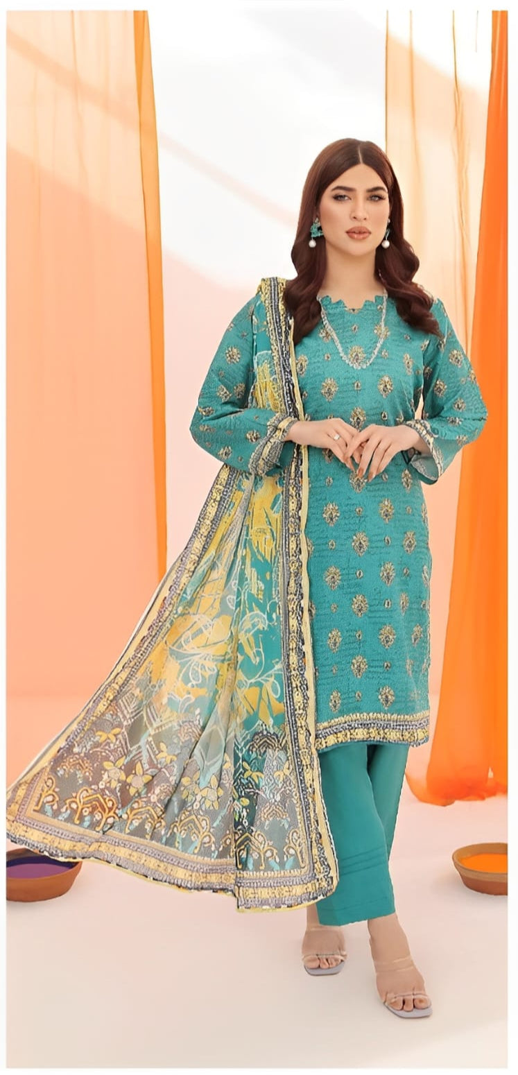 Ethnic Printed Lawn Unstitched 3 Piece