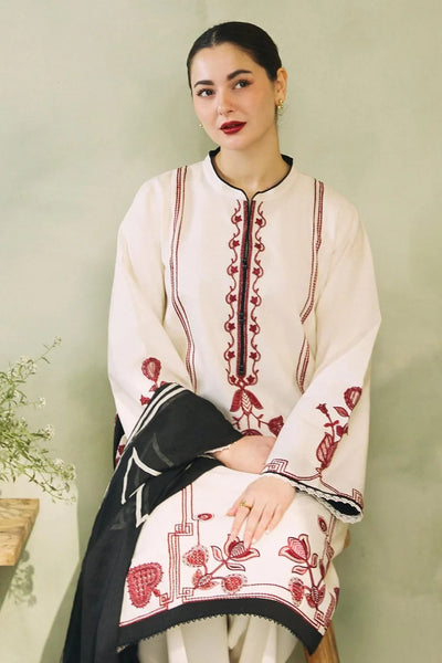 Zara Shahjahan  lawn 3PC Embroidered Unstitched