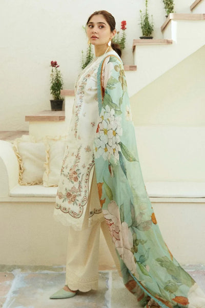 Zara Shahjahan  lawn 3PC Embroidered Unstitched