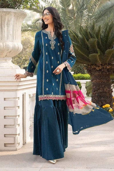 Maria.B 3 PC Pure Lawn Embroidered Unstitch