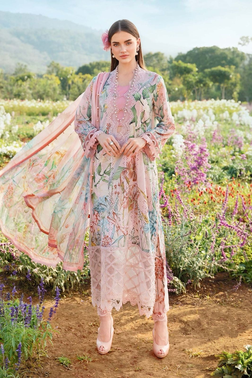 Maria.b lawn 3PC digital printed Unstitched