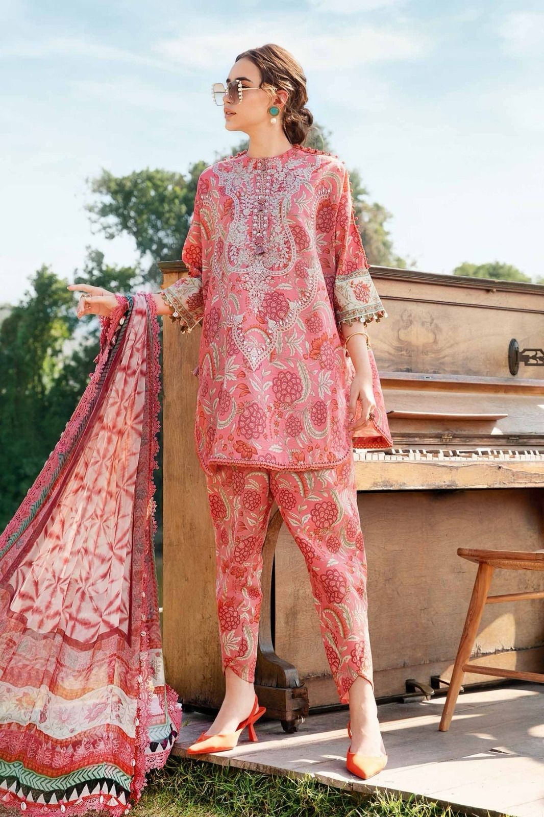 Maria.b lawn 3PC digital printed Unstitched