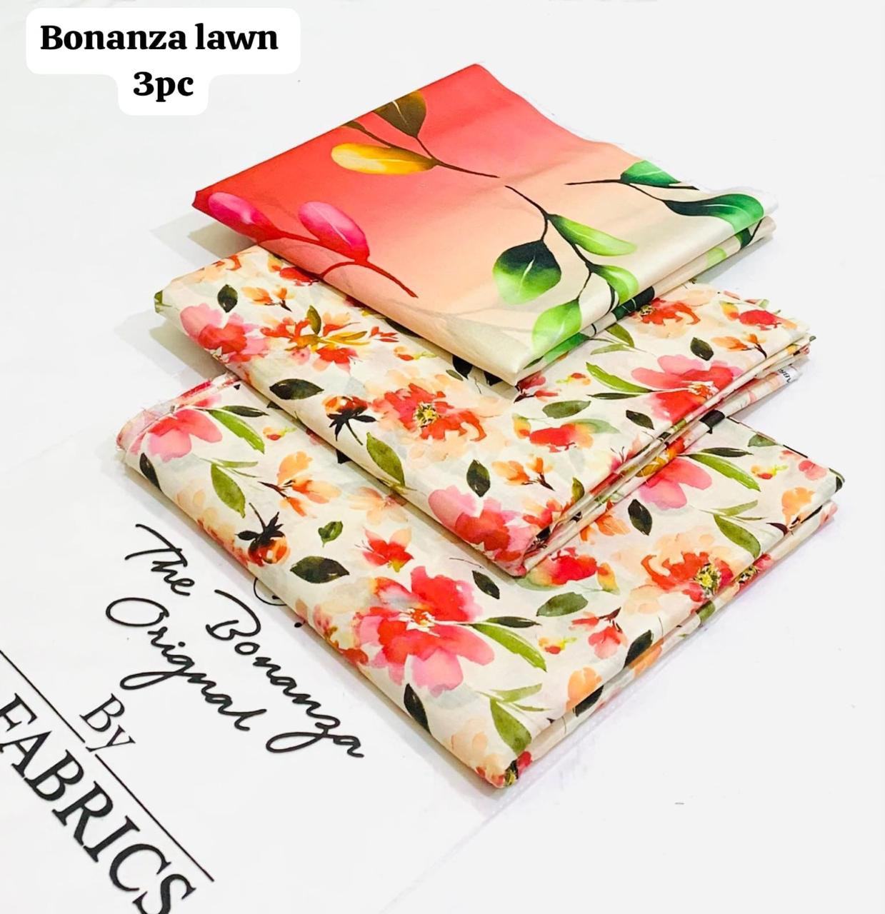 Bonanza Lawn 3 PC Printed Unstitched