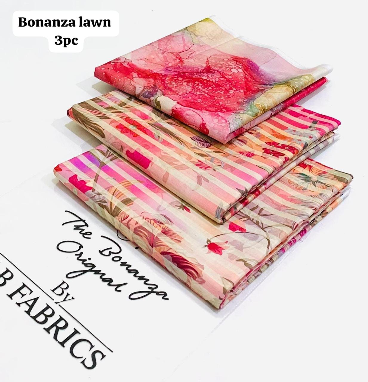 Bonanza Lawn 3 PC Printed Unstitched