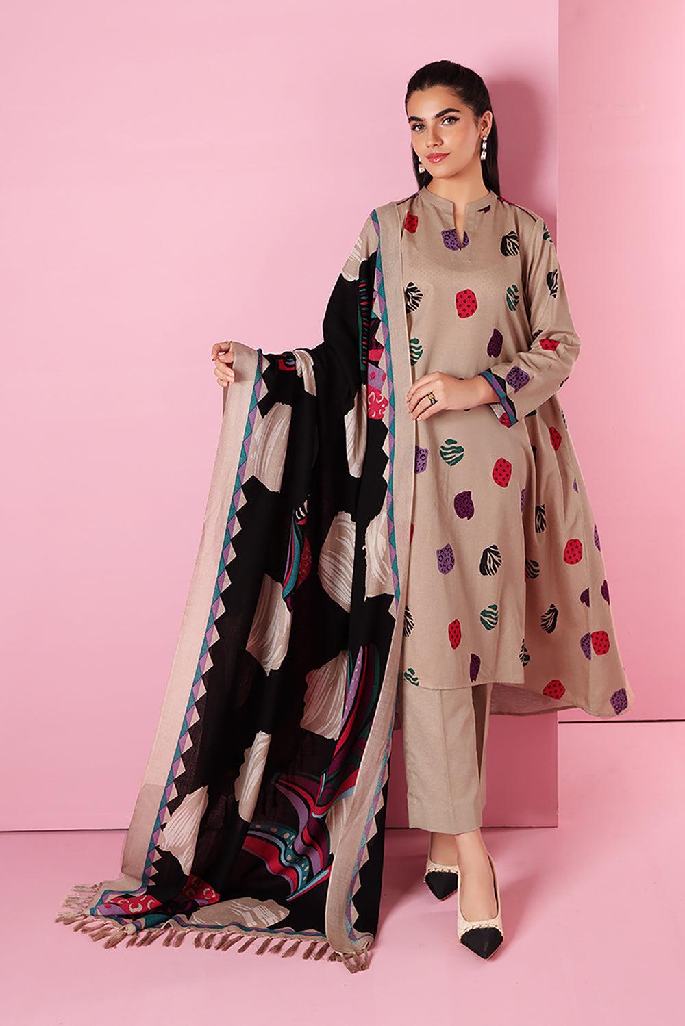 Nishat lawn 3PC embroidered Unstitched