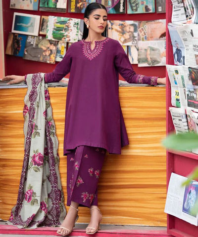 Sapphire lawn 3PC embroidered Unstitched