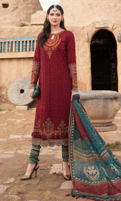 MARIA B Lawn 3 PC Embroidered Unstitched