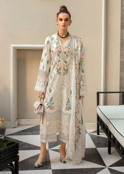Crimson Luxury Chikankari lawn 3PC Embroidered Unstitched