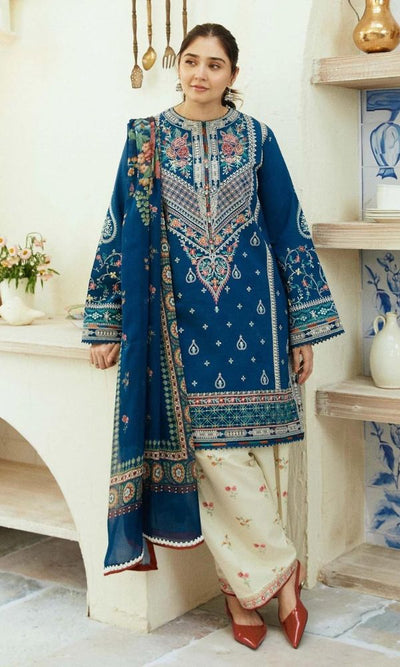Zara Shahjahan lawn 3PC Embroidered Unstitched