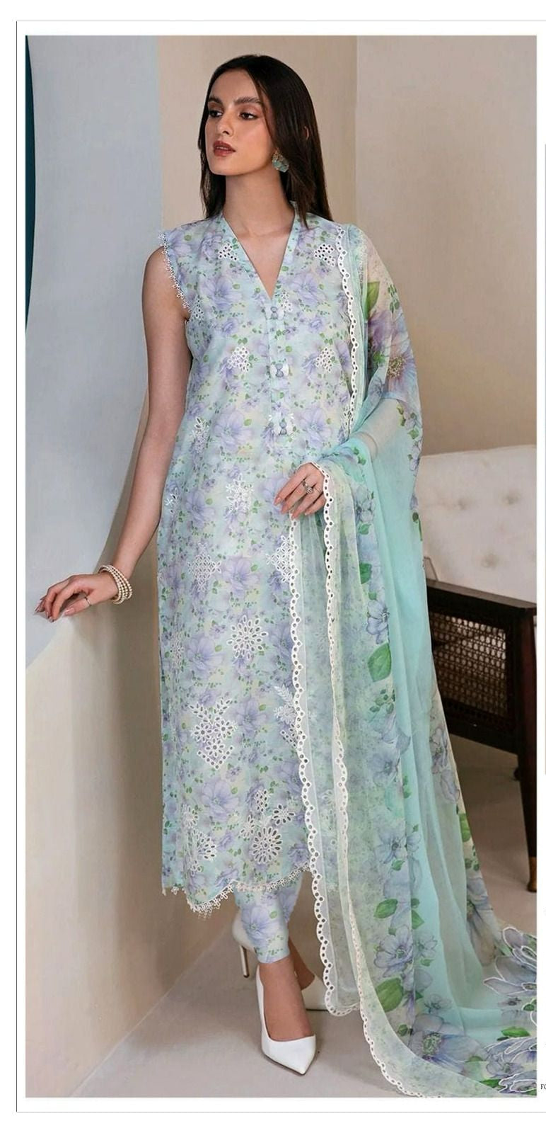 Iznik lawn 3PC Embroidered Unstitched