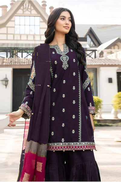 Maria.B 3 PC Pure Lawn Embroidered Unstitch