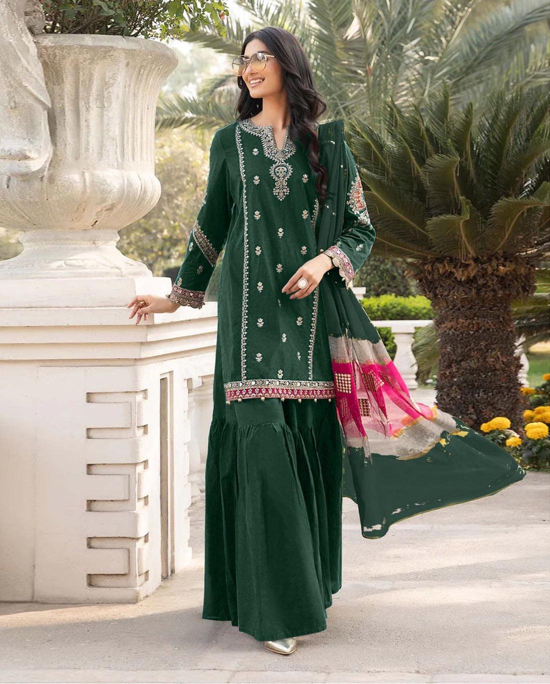 Maria.B 3 PC Pure Lawn Embroidered Unstitch