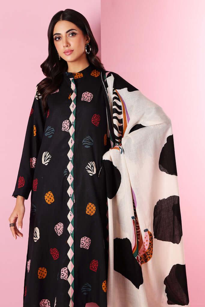 Nishat lawn 3PC embroidered Unstitched