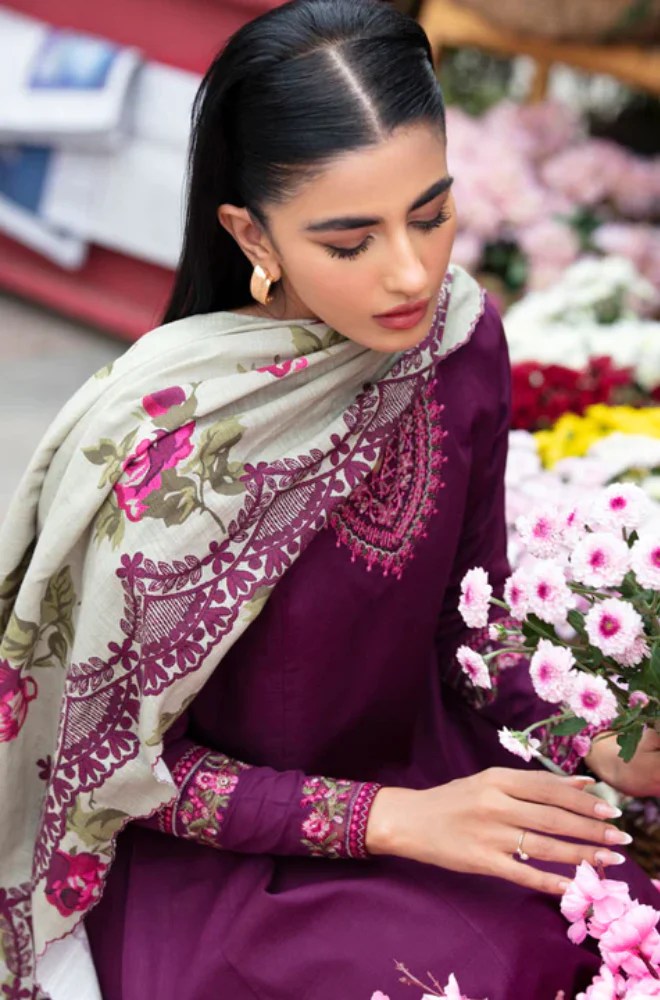 Sapphire lawn 3PC embroidered Unstitched