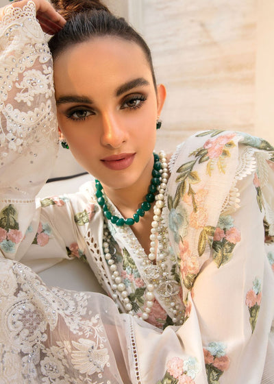 Crimson Luxury Chikankari lawn 3PC Embroidered Unstitched