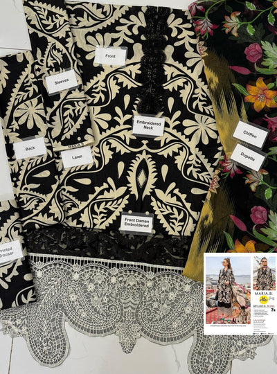 MARIA.B lawn 3PC Embroidered Unstitched