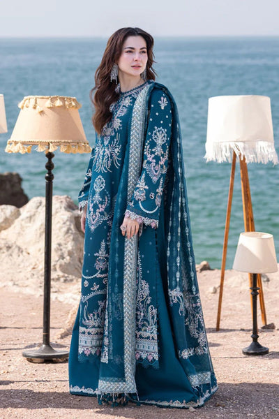 Qalamkar lawn 3PC Embroidered Unstitched