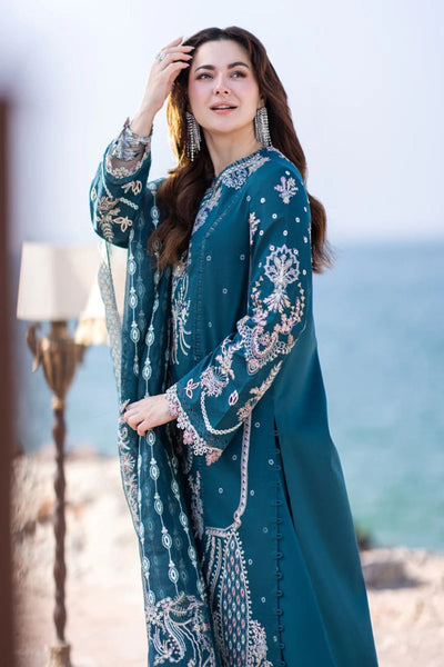 Qalamkar lawn 3PC Embroidered Unstitched