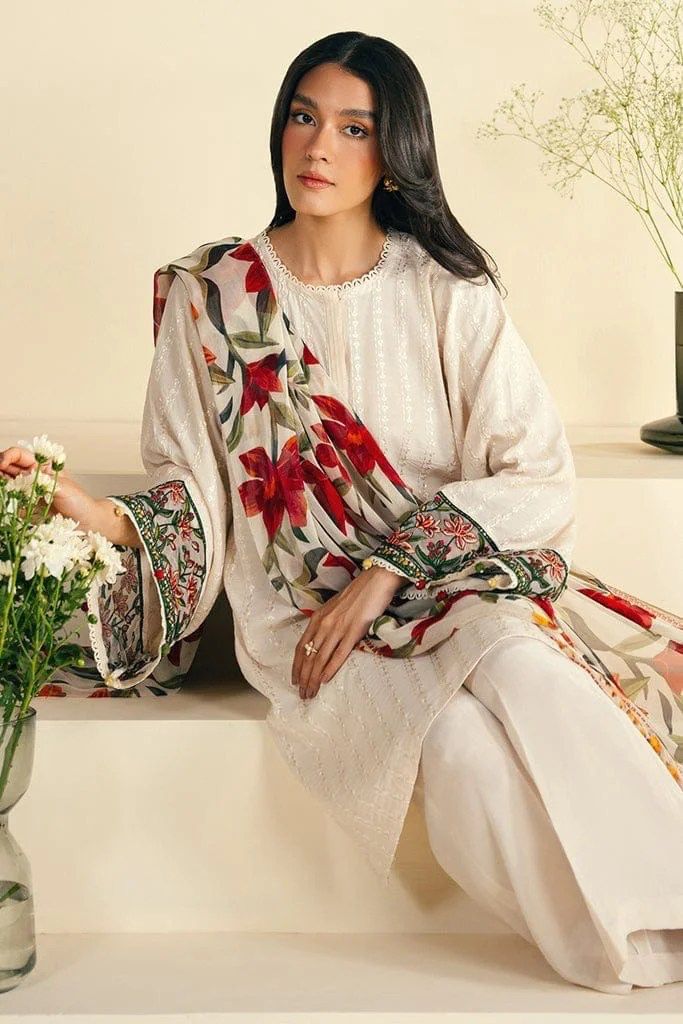 Cross Stitch Lawn 3 PC Embroidered Unstitched