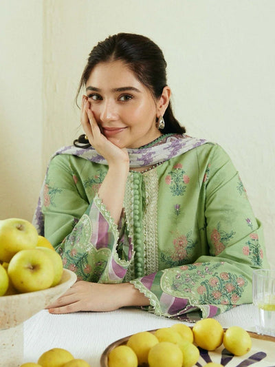 Zara Shahjahan lawn 3PC Embroidered Unstitched