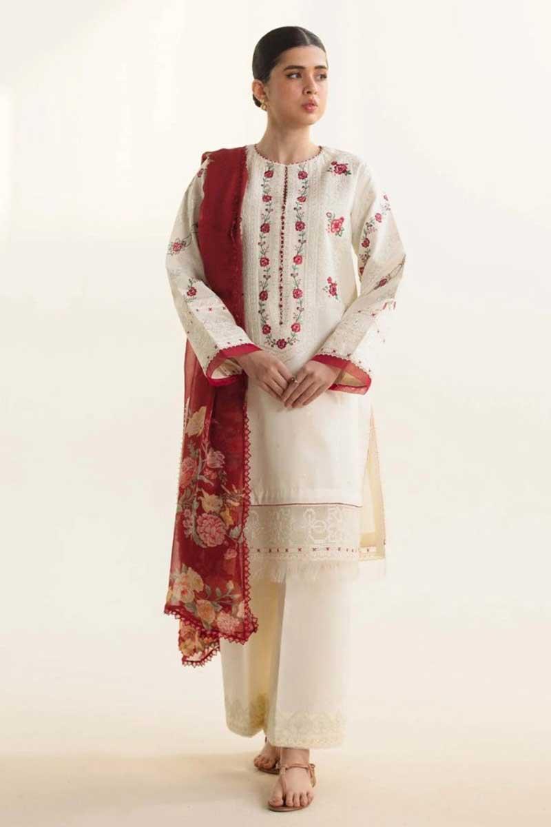 COCO BY ZARA SHAHJAHAN Lawn 3 PC Embroidered Unstitched