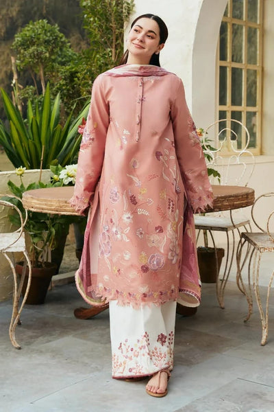 Zara Shahjahan  lawn 3PC Embroidered Unstitched