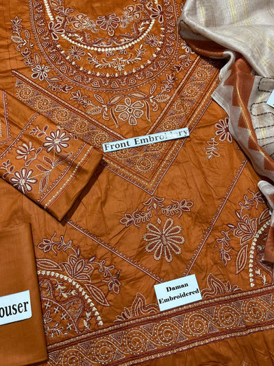 COCO BY ZARA SHAHJAHAN Lawn 3 PC Embroidered Unstitched