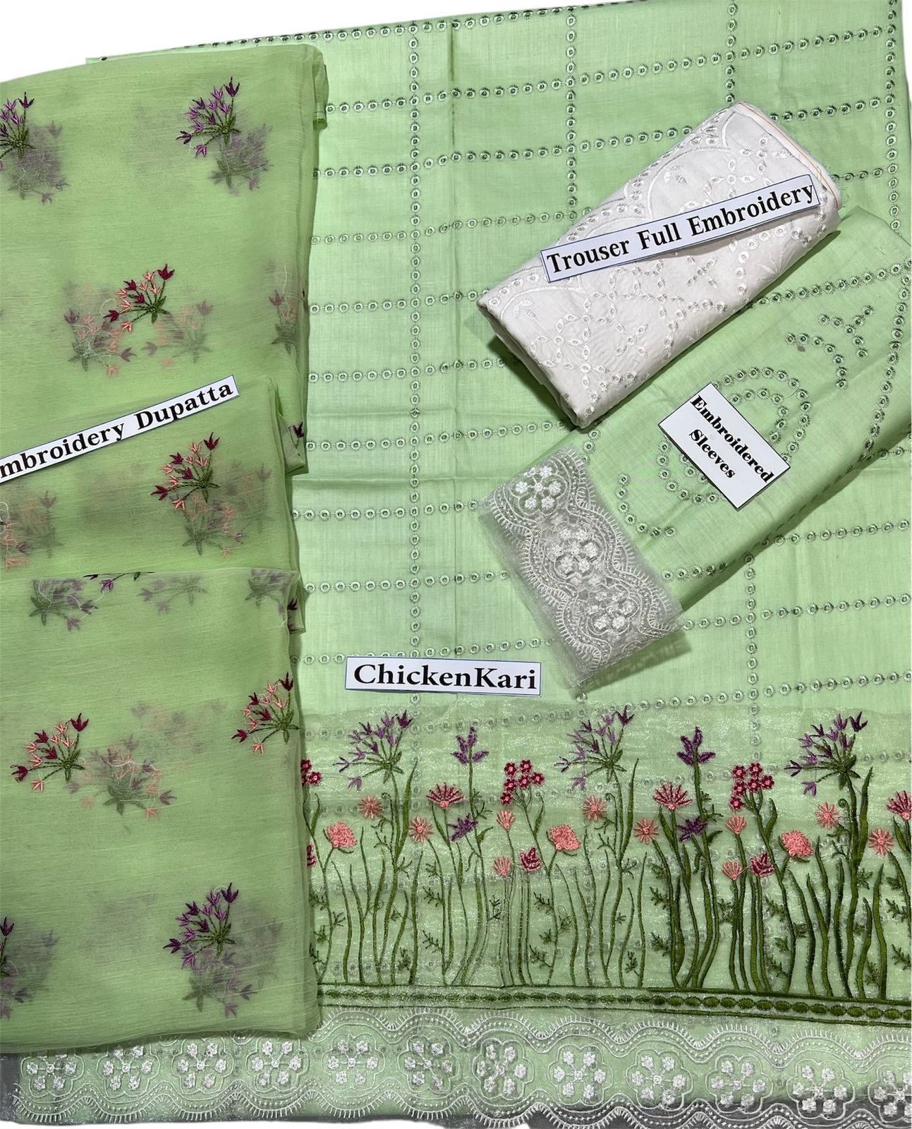 Farida Hassan Lawn 3 PC Embroidered Unstitched